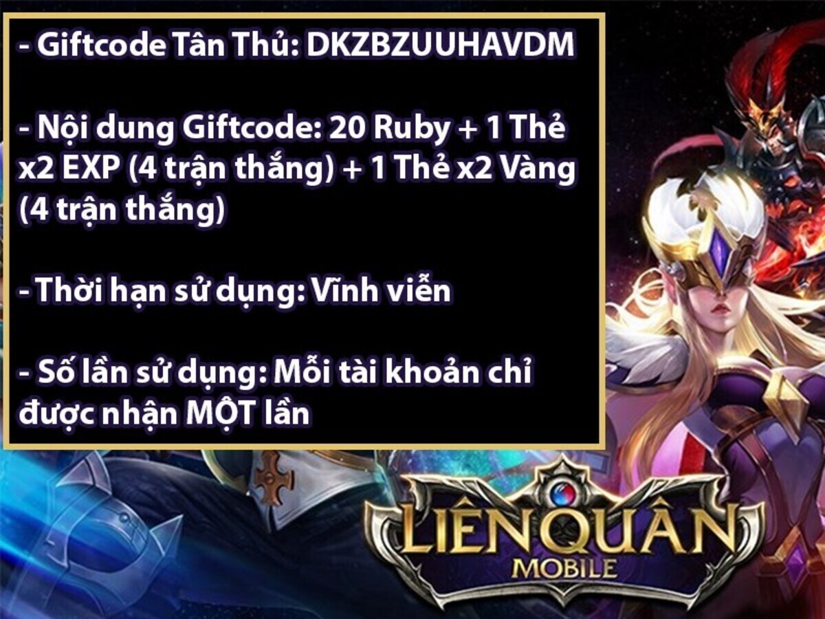 Tổng hợp giftcode miễn phí cho game thủ liên quân mobile 1